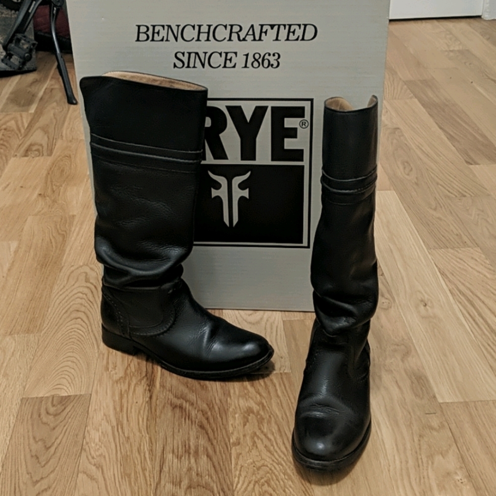 Frye women Melissa tall riding boots leather